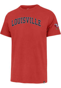 47 Louisville Cardinals Red Franklin Fieldhouse Design Short Sleeve Fashion T Shirt