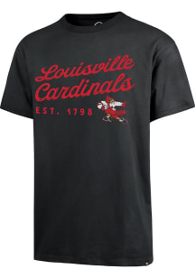 47 Louisville Cardinals Black Carrick River Short Sleeve Fashion T Shirt