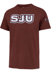 47 Saint Josephs Hawks Maroon Franklin Fieldhouse Short Sleeve Fashion T Shirt