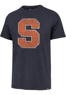 47 Syracuse Orange Navy Blue Premier Franklin Short Sleeve Fashion T Shirt