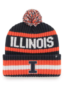 47 Illinois Fighting Illini Navy Blue Bering Cuff Mens Knit Hat