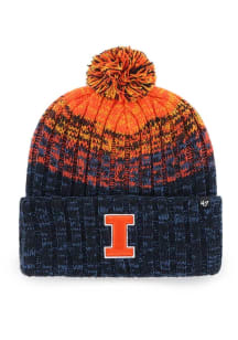 47 Illinois Fighting Illini Navy Blue Cascade Cuff Mens Knit Hat