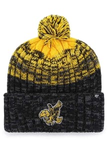 47 Iowa Hawkeyes Black Cascade Cuff Mens Knit Hat