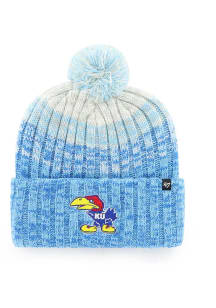 47 Kansas Jayhawks Blue Cascade Cuff Mens Knit Hat