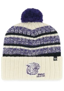 47 K-State Wildcats Ivory Tavern Cuff Mens Knit Hat