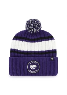 47 K-State Wildcats Purple Plateau Cuff Mens Knit Hat