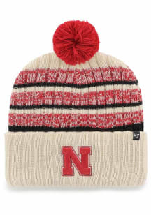 47 Nebraska Cornhuskers Ivory Tavern Cuff Mens Knit Hat