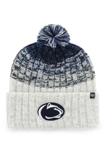 47 Penn State Nittany Lions White Cascade Cuff Mens Knit Hat