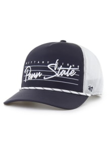 47 Penn State Nittany Lions DOWNBURST MESH 47 HITCH Adjustable Hat - Navy Blue