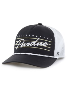 47 Purdue Boilermakers DOWNBURST MESH 47 HITCH Adjustable Hat - Black