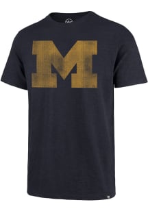 47 Michigan Wolverines Blue Grit Short Sleeve Fashion T Shirt