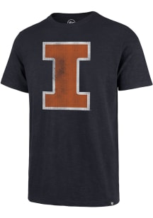 47 Illinois Fighting Illini Navy Blue Grit Scrum Short Sleeve Fashion T Shirt