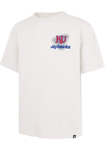 47 Kansas Jayhawks Ivory All Fire Foundation Short Sleeve Fashion T Shirt