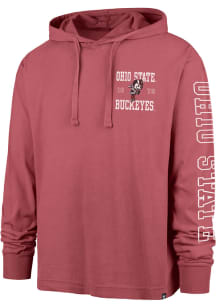 47 Ohio State Buckeyes Mens Red Breakwater Montauk Long Sleeve Hoodie