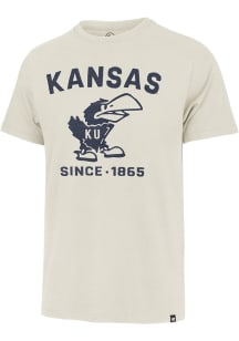 47 Kansas Jayhawks Oatmeal Duster Franklin Short Sleeve Fashion T Shirt