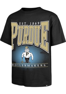47 Purdue Boilermakers Black Hot Corner Foundation Short Sleeve Fashion T Shirt