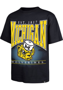 47 Michigan Wolverines Blue Hot Corner Foundation Short Sleeve Fashion T Shirt