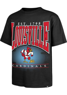 47 Louisville Cardinals Black Hot Corner Foundation Short Sleeve Fashion T Shirt