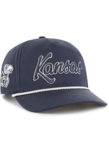 47 Kansas Jayhawks Tonal Overhand Hitch Adjustable Hat - Navy Blue