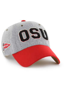 47 Ohio State Buckeyes SCL BLOCK 47 CLEAN UP Adjustable Hat - Grey