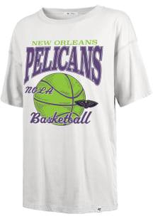 47 New Orleans Pelicans Womens White City Edition Sadie Short Sleeve T-Shirt