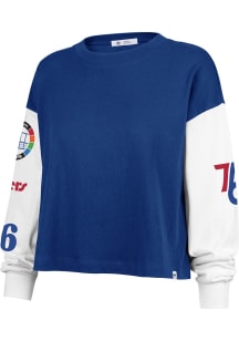 47 Philadelphia 76ers Womens Blue City Edition Sydney LS Tee