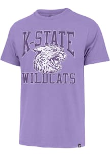 47 K-State Wildcats Lavender Franklin Big Ups Short Sleeve Fashion T Shirt