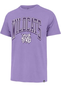 47 K-State Wildcats Lavender Franklin Walk Tall Short Sleeve Fashion T Shirt
