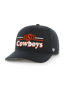 47 Oklahoma State Cowboys DOMESTIC CAMPSCAPE 47 HITCH Adjustable Hat - Black