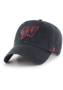 47 Wisconsin Badgers Clean Up Adjustable Hat - Black