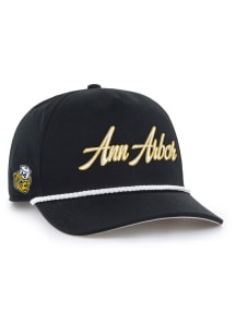 47 Michigan Wolverines Retro Overhand Hitch Adjustable Hat - Black