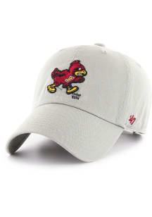 47 Iowa State Cyclones Clean Up Design Adjustable Hat - Grey