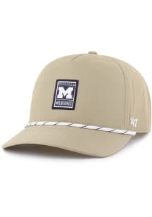 47 Michigan Wolverines Cozumel Hitch Adjustable Hat - Tan