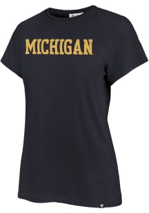 47 Michigan Wolverines Womens Blue Frankie Short Sleeve T-Shirt