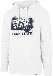 47 Penn State Nittany Lions Mens White Fight On State Long Sleeve Hoodie