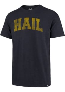 47 Michigan Wolverines Blue Wordmark Designed Short Sleeve Fashion T Shirt