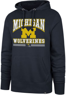 47 Michigan Wolverines Mens Blue Packed House Long Sleeve Hoodie