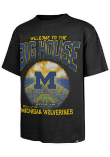 47 Michigan Wolverines Black Sigma Short Sleeve Fashion T Shirt