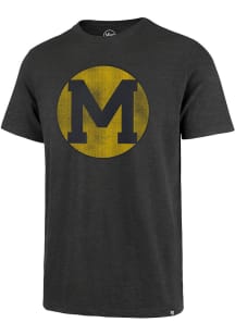 47 Michigan Wolverines Charcoal Scrum Short Sleeve Fashion T Shirt