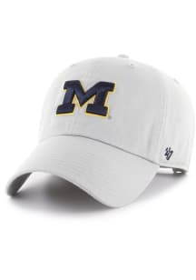 47 Michigan Wolverines Clean Up Adjustable Hat - Grey