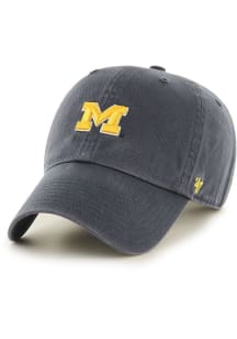 47 Michigan Wolverines Blue Clean Up Design Womens Adjustable Hat