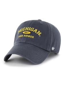 47 Michigan Wolverines Established Arch Clean Up Adjustable Hat - Blue