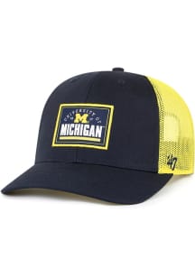 47 Michigan Wolverines Schofield Trucker Adjustable Hat - Yellow