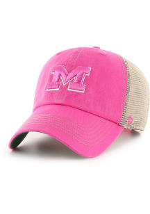 47 Michigan Wolverines Pink Trawler Clean Up Womens Adjustable Hat