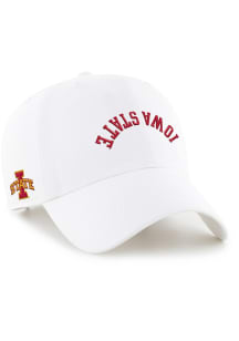 47 Iowa State Cyclones Clean Up Design Adjustable Hat - White