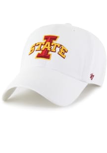 47 Iowa State Cyclones Clean Up Designed Adjustable Hat - White