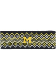 47 Michigan Wolverines Blue Elsa Headband Womens Knit Hat