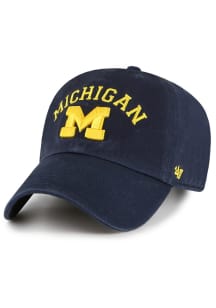 47 Michigan Wolverines Clean Up Adjustable Hat - Blue