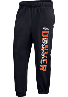 47 Denver Broncos Womens Tracker Navy Blue Sweatpants