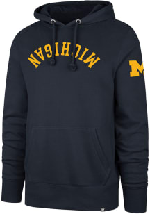 47 Michigan Wolverines Mens Blue Headline Upside Down Fashion Hood